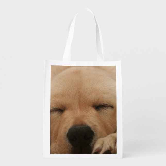 Golden Retriever Reusable Grocery Bag (Back)