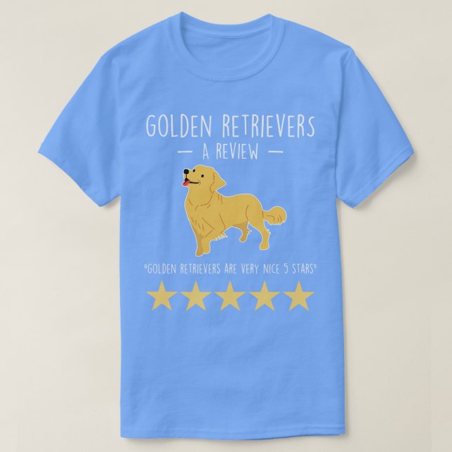 Golden Retriever Review T-Shirt (Design Front)