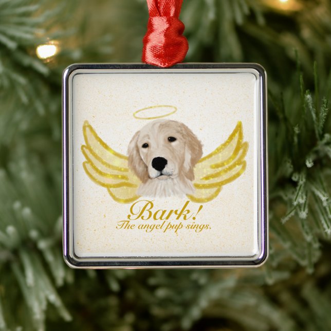 Golden Retriever Round Christmas Ornament (Tree)