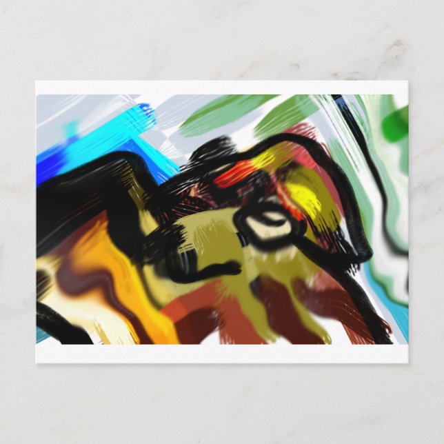 Golden retriever run free  postcard (Front)