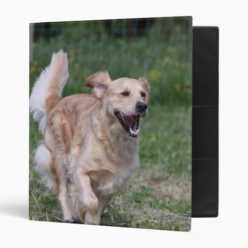 Golden Retriever Running 1 Binder