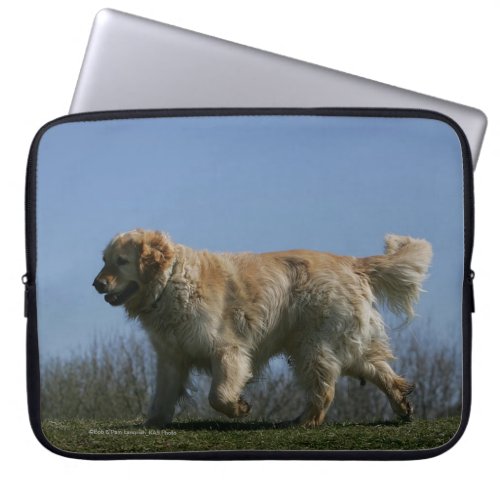 Golden Retriever Running 3 Laptop Sleeve