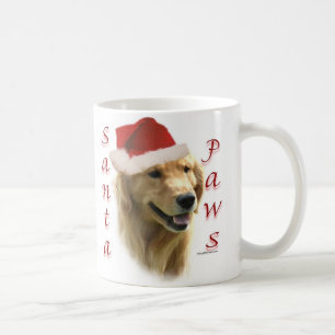 Golden Retriever Santa Paws Coffee Mug
