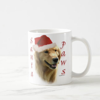 Golden Retriever Santa Paws Coffee Mug