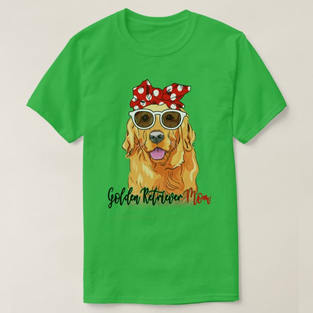 Golden Retriever Shirt Golden Retriever Mom Bandan (Design Front)