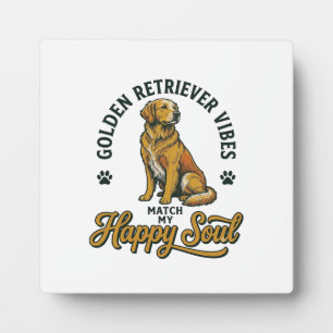 Golden Retriever Shirt Vintage Engraving Dog Lover Plaque