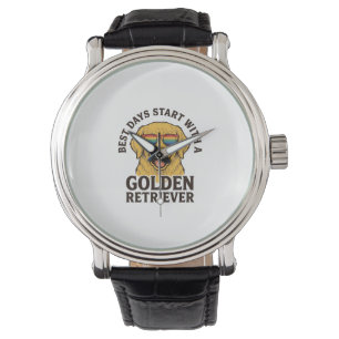 Golden Retriever Shirt with Retro Sunglasses Dog A Watch