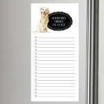 Golden Retriever Shopping List  Magnetic Notepad at Zazzle