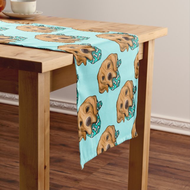 Golden Retriever Short Table Runner (In Situ)