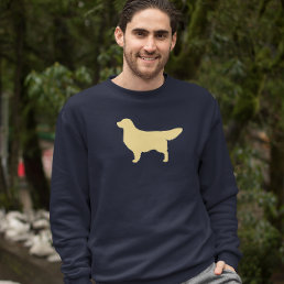 Golden Retriever Silhouette | Cool Dog Lover&#39;s Sweatshirt
