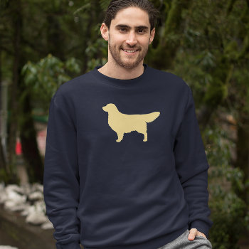 Golden Retriever Silhouette | Cool Dog Lover's Sweatshirt by jennsdoodleworld at Zazzle
