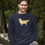 Golden Retriever Silhouette | Cool Dog Lover&#39;s Sweatshirt at Zazzle