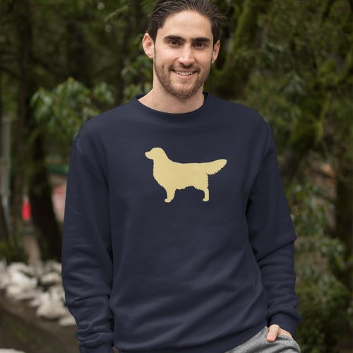 Golden Retriever Silhouette  Cool Dog Lovers Sweatshirt