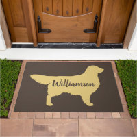 Home Dog Golden Retrievers, Golden Retriever Welcome Mat