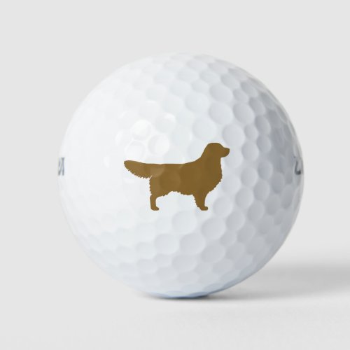 Golden Retriever Silhouette  Dog Breed Golf Balls