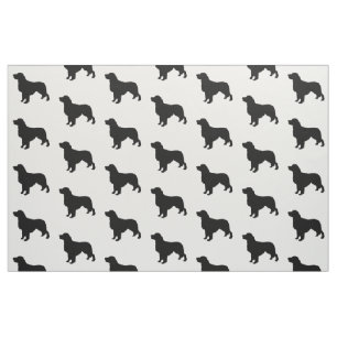 Golden Retriever Silhouette Love Dogs Fabric