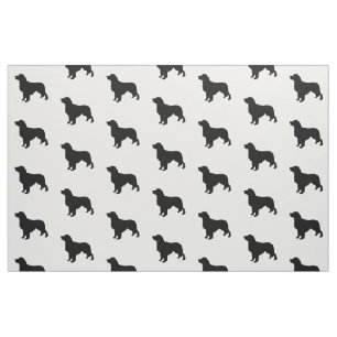 Golden Retriever Silhouette Love Dogs Fabric