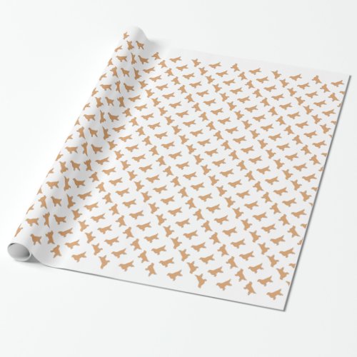 Golden Retriever Silhouette Wrapping Paper