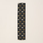 Golden Retriever Silhouettes Pattern Scarf<br><div class="desc">Golden Lover's Scarf</div>