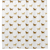 Golden Retriever Silhouettes Pattern