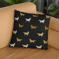 Golden Retriever Silhouettes Pattern