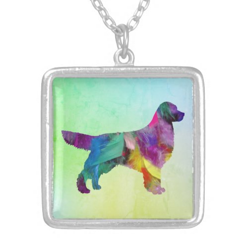 Golden Retriever Silver Plated Necklace