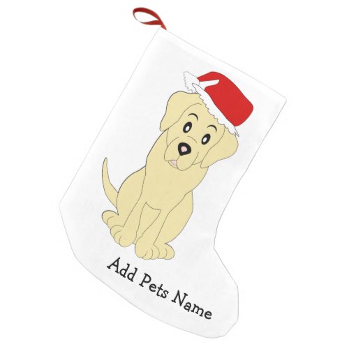 Golden Retriever Small Christmas Stocking