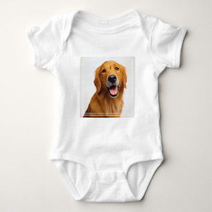 Golden Retriever Smile Baby Bodysuit