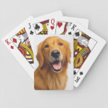 Golden Retriever Smile Playing Cards at Zazzle