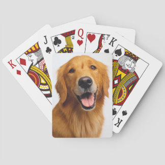 Golden Retriever Smile Poker Cards