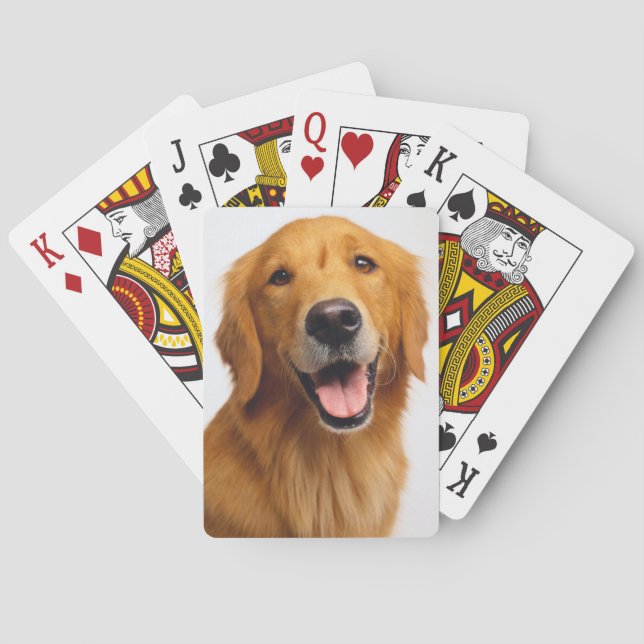 Golden Retriever Smile Poker Cards (Back)