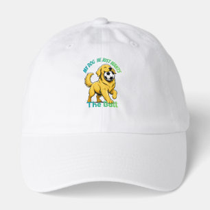 Golden Retriever Soccer Dog My Dog Wants the ball Hat