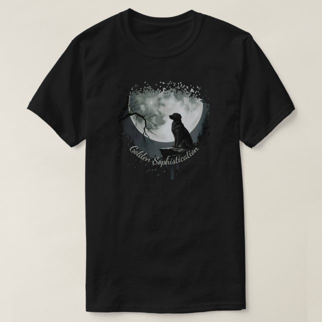 Golden Retriever Sophistication T-Shirt (Design Front)