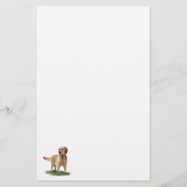 Golden Retriever Stationery (Front)