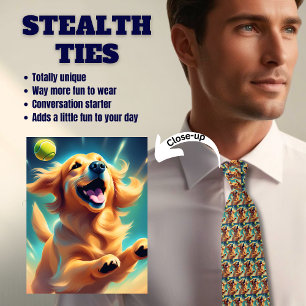 Golden Retriever Stealth Neck Tie