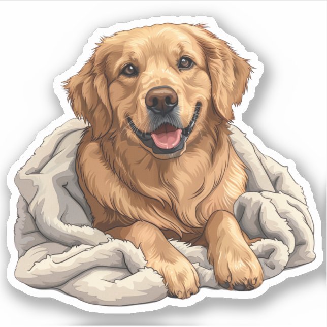 Golden Retriever Sticker (Front)
