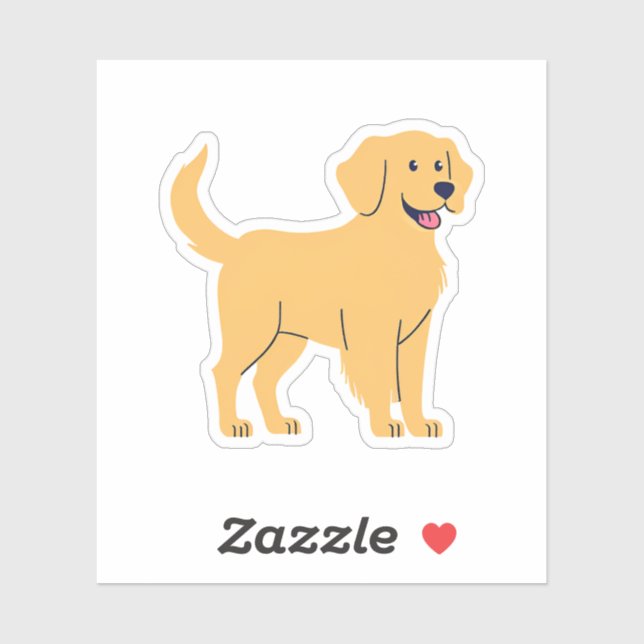 Golden Retriever Sticker (Sheet)
