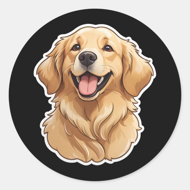 Golden Retriever Sticker (Front)