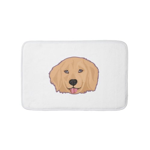 Golden Retriever Sticker    Bath Mat