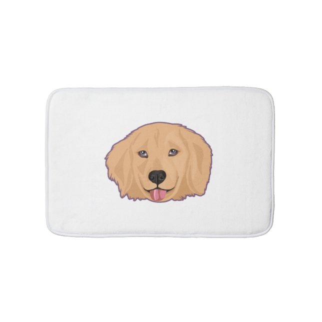 Golden Retriever Sticker    Bath Mat (Front)