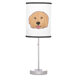 Golden Retriever Sticker    Table Lamp