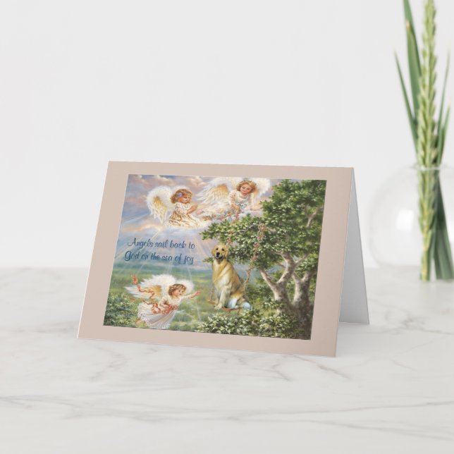 Golden Retriever Sympathy Card (Front)