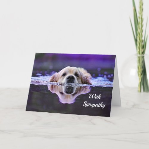 Golden Retriever Sympathy Card