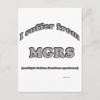 Golden Retriever Syndrome Postcard