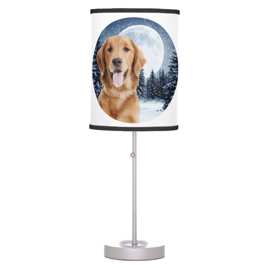 Golden Retriever Table Lamp (Front)