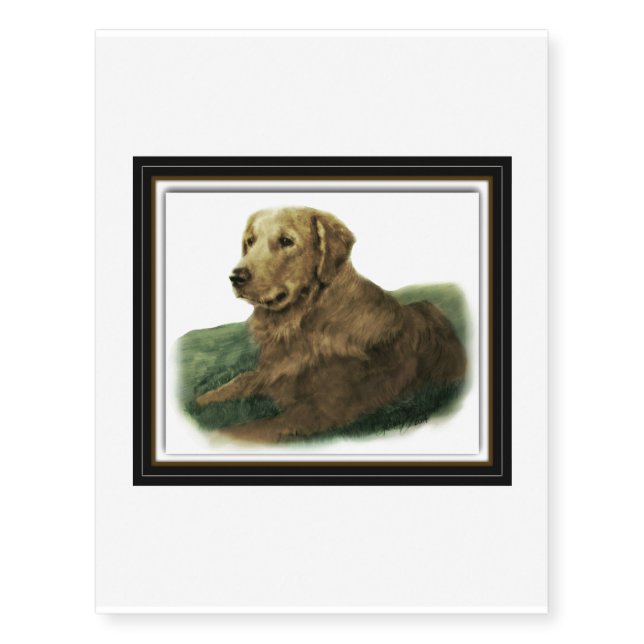 Golden Retriever Temporary Tattoos (Front)