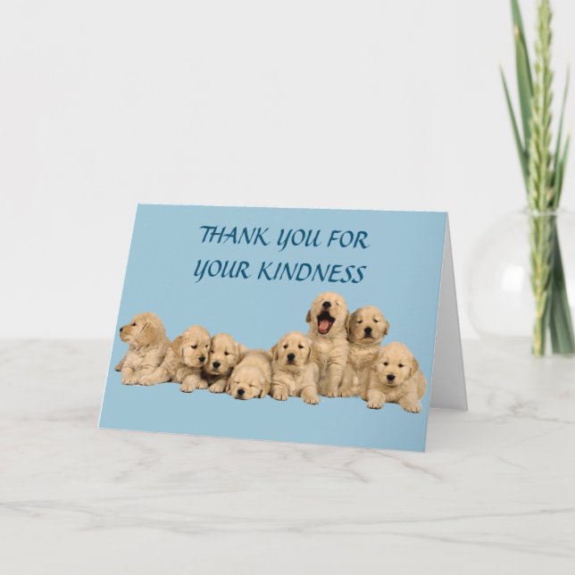 Golden Retriever Thank You Card (Front)