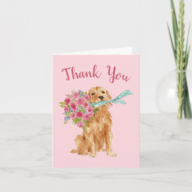 Golden Retriever Thank You Cards (Front)
