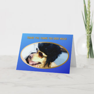 Golden Retriever Thank You. Thank You Very Much Card