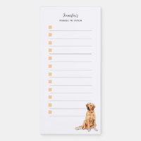 Golden Retriever Things to fetch shopping list
